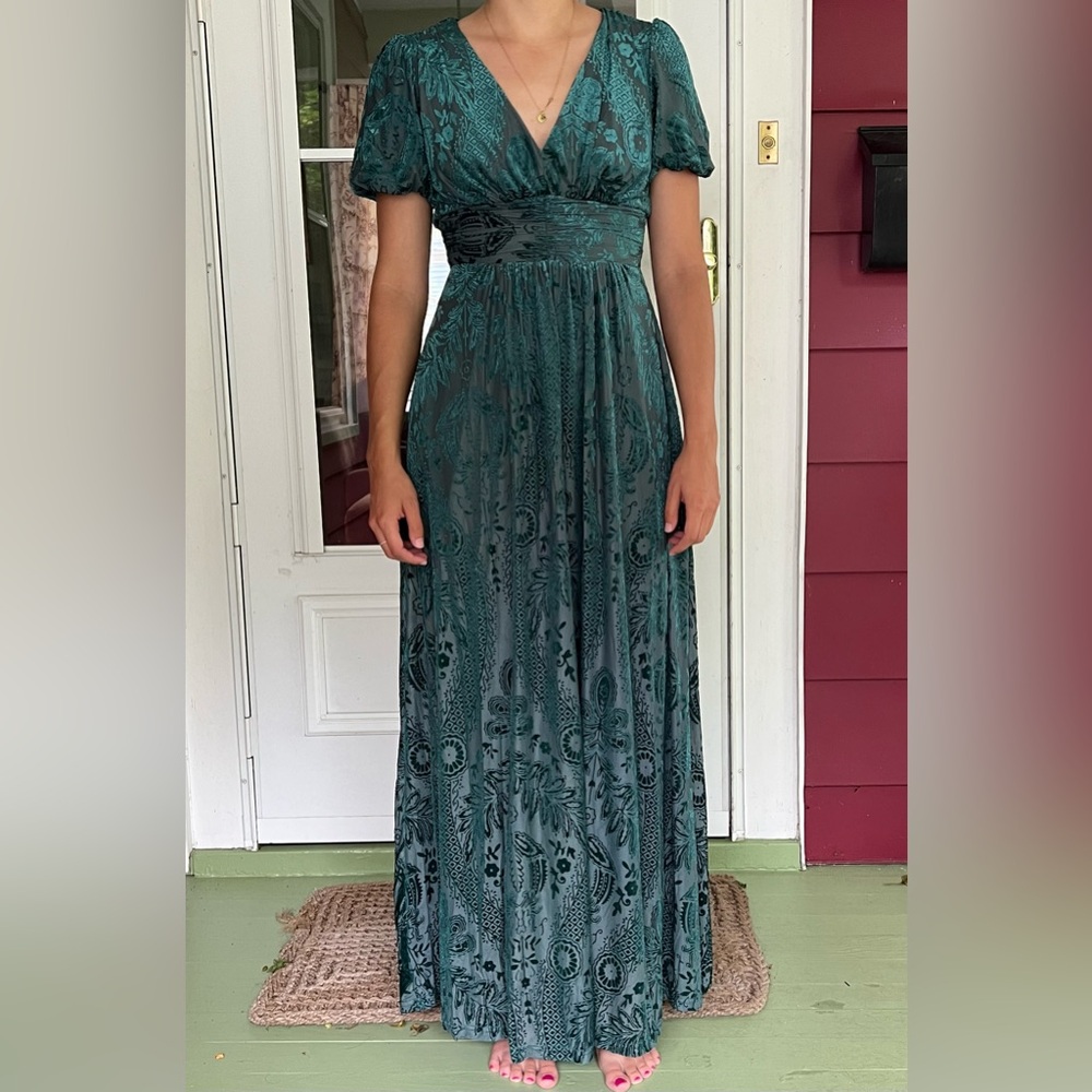 NWT BALTIC BORN LESLIE VELVET MAXI DRESS